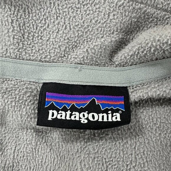 Patagonia Men's Micro D Fleece Pullover Grey Half Zip Sweater Size Medium - Picture 2 of 16